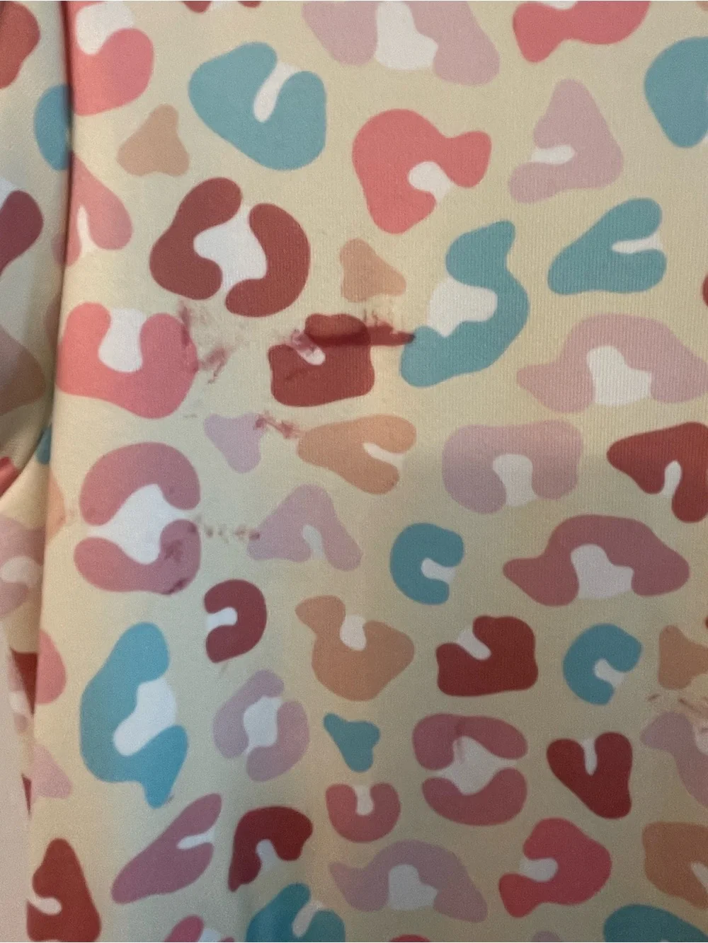 Charlie’s Project, Sz 7 Girls Cream Leopard Spot Short Sleeve Casual Dress